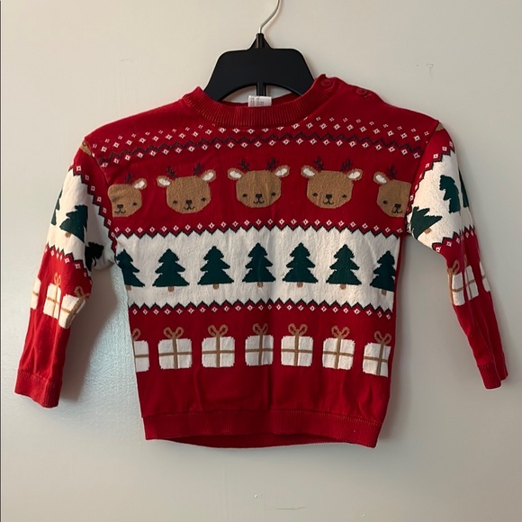 H&M Other - 3‎ for $25! H&M Red Holiday Kids Sweater, size 2T